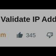LeetCode 468 Validate IP Address