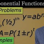 Exponential Functions Word Problems Half Life Doubling Growth And Decay