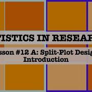 Lesson 12A Split Plot Designs Introduction