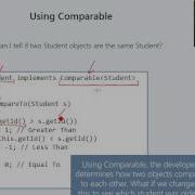 Implementing The Comparable Interface