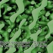 Fly Through In Double Gyroid Structure