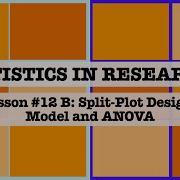 Lesson 12B Split Plot Model And Anova