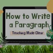 How To Write A Paragraph For Kids Teaching Lesson In English