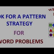 Look For A Pattern Strategy Word Problem Solving Strategies Math For Grade 1 To Grade 4