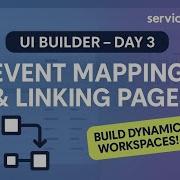 Day 3 UI Builder ServiceNow Event Mapping Link To Destination Add Page To Workspace