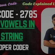 Sort Vowels In A String LeetCode 2785 Java Code Developer Coder