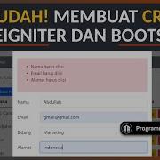 MUDAH DAN RINGKAS Membuat CRUD Dengan Codeigniter Dan Bootstrap Codeigniter CRUD Tutorial