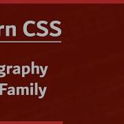 Learn CSS In Arabic 2021 23 Typography Font Family