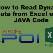 How To Read Dynamic Data From Excel Using JAVA Code Apache POI