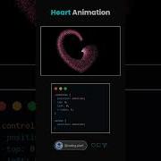 Heart Animation With HTML CSS JavaScript Valentine S Day Special Coding Shorts
