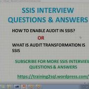 AUDIT TRANSFORMATION IS SSIS