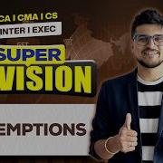 Exemptions Under GST Super Revision CA CMA CS CA Amit Mahajan