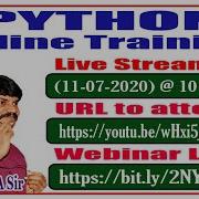 PYTHON Online Training Live Stream 2 By Mr DURGA Sir