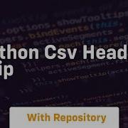 Python Csv Header Skip