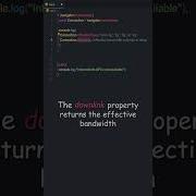Network Information API In JavaScript Navigator Connection Shorts