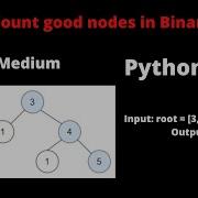 LEETCODE 1448 COUNT GOOD NODES IN BINARY TREE PYTHON