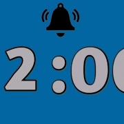 2 Minute Timer Blue Background Simple Clear Time With Alarm