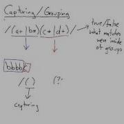 Capturing And Grouping For Regex