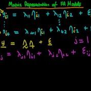 Факторный анализ модельное представление часть 3 матричная форма