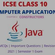 ICSE CLASS 10 Computer Applications Java MCQ Important Question Bank 2021 Semester 1 Chap 4