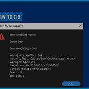 How To Fix Export Error Error Completing Render In Adobe Premiere Pro When Exporting A Video 2025