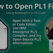 Как открыть файлы PL1 в Notepad или VS Code