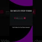 3D Multi Step Form By Using HTML CSS And JavaScript Shorts Developer Coding