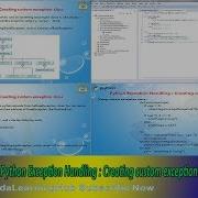 Lesson 45 Python3 Python Exception Handling Creating Custom Exception Class