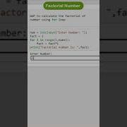 Factorial Number Using For Loop In Python Python Programing Pythonprogramming Python Shorts