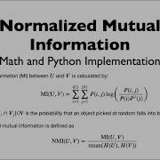 Understand Implement Normalized Mutual Information NMI In Python Normalized Mutual Info Score