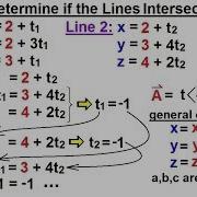 Calculus 3 Vector Calculus In 3 D 9 Of 35 How To Determine If The Lines Intersect