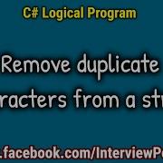 C Program To Remove Duplicate Characters From A String