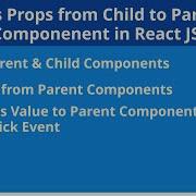 React JS Tutorial 4 Pass Props From Child To Parent