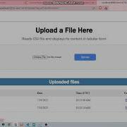 CSV Upload Coding Ninjas Back End Test