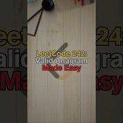 LeetCode 242 Valid Anagram Made Easy Python Tutorial Shorts Short