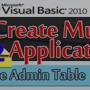 Create Music Application 2 Create Admin Table Database And Visual Basic 2010