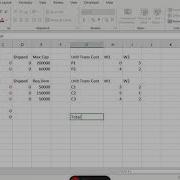 Optimizing Logistic Network With Excel Solver