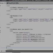 Simple JSP Web Form Text Boxes Radio Buttons Drop Down Lists