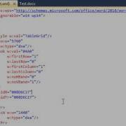 WordprocessingML Tables