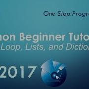 Python Beginner Tutorial 8 For Loop Lists And Dictionaries
