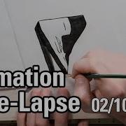 Time Lapse 2 10 2021 Traditional Animation Blockhead Flip Slit Scan