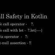 Null Safety In Kotlin Kotlin Kotlintutorials Android Androidtutorials