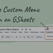 Creating Custom Menu On Google Sheets