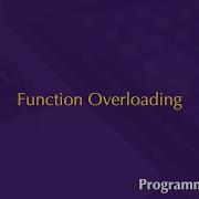 Overloading Functions