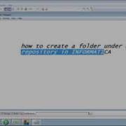 Creating Folder In INFORMATICA
