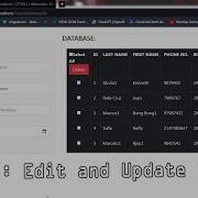 ADD EDIT UPDATE AND DELETE Using PHP MySQL And Java Script Part 4 Edit And Update Button