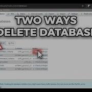 Два способа удалить базу данных MySQL в PhpMyAdmin Безопасный метод для WordPress
