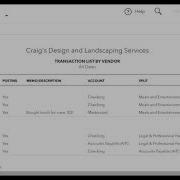 Customize Transaction List By Vendor