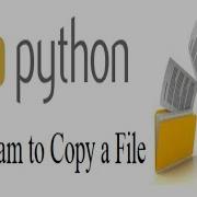 Python Program To Copy A File