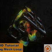 RGB GLOWING MESH LOOP Cinema 4D Tutorial